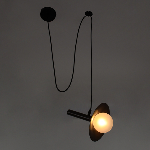 GLOBOSTAR® CELEST 00791 Μοντέρνο Κρεμαστό Φωτιστικό Οροφής με Ντουί 1 x G9 AC 220-240V IP20 - Καφέ & Λευκό - Μ20 x Π20 x Υ26.5cm