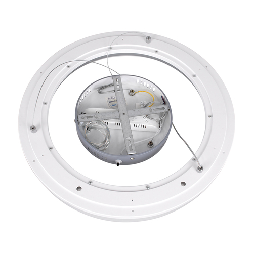 GLOBOSTAR® ARIANA 61039 Μοντέρνο Κρεμαστό Φωτιστικό Οροφής LED 55W 6376lm 120° AC 220-240V IP20 Ρυθμιζόμενο Λευκό CCT με Χειριστήριο από 2700K έως 6000K Dimmable - Lumileds SMD Chip - Γκρι - Μ48 x Π48 x Υ6.5cm - 3 Χρόνια Εγγύηση
