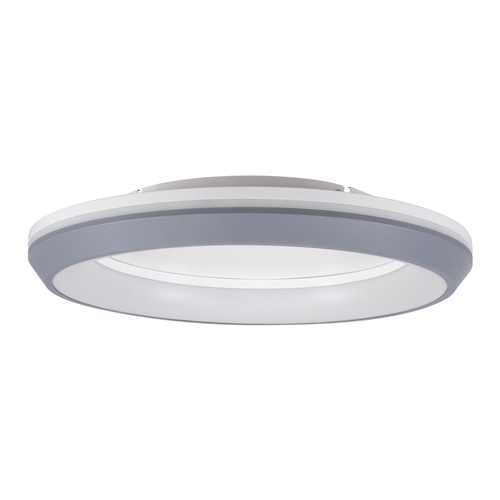 GLOBOSTAR® MELINA 61042 Μοντέρνο Φωτιστικό Οροφής LED 55W 6376lm 120° AC 220-240V IP20 Ρυθμιζόμενο Λευκό CCT με Χειριστήριο από 2700K έως 6000K Dimmable - Lumileds SMD Chip - Γκρι - Μ48 x Π48 x Υ9cm - 3 Χρόνια Εγγύηση