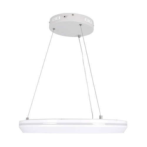 GLOBOSTAR® MELINA 61044 Μοντέρνο Κρεμαστό Φωτιστικό Οροφής LED 55W 6376lm 120° AC 220-240V IP20 Ρυθμιζόμενο Λευκό CCT με Χειριστήριο από 2700K έως 6000K Dimmable - Lumileds SMD Chip - Λευκό Ματ - Μ48 x Π48 x Υ6.5cm - 3 Χρόνια Εγγύηση