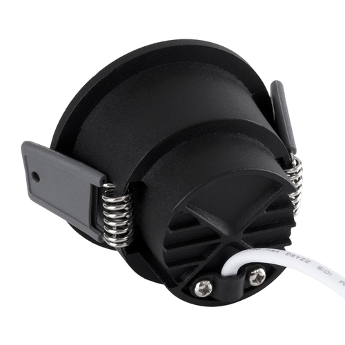 GLOBOSTAR® PLUTO-S 60251 Χωνευτό Downlight Σποτ με Honeycomb Anti Glare Reflector LED 7W 875lm 38° AC 220-240V IP20 Θερμό Λευκό 2700K - Bridgelux COB Chip & TÜV SÜD Driver - Μαύρο Ματ - Μ6.4 x Π6.4 x Υ4.9cm / Q5.5cm - 5 Χρόνια Εγγύηση