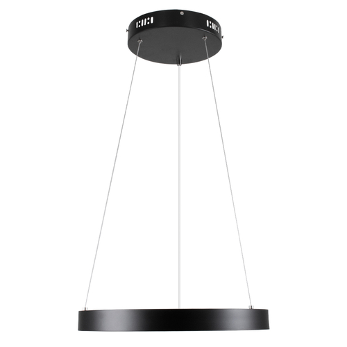 GLOBOSTAR® NEMESIS 61155 Μοντέρνο Κρεμαστό Φωτιστικό Οροφής LED 30W 3513lm 360° AC 220-240V IP20 Ρυθμιζόμενο Λευκό CCT με Χειριστήριο από 2700K έως 6000K Dimmable - Lumileds SMD Chip - Μαυρό Ματ - Μ40 x Π40 x Υ4cm - 3 Χρόνια Εγγύηση