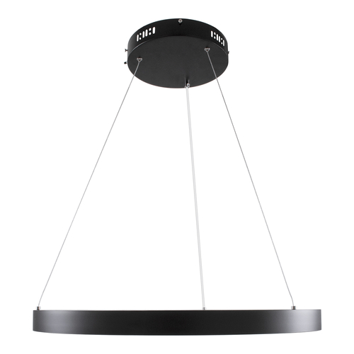 GLOBOSTAR® NEMESIS 61158 Μοντέρνο Κρεμαστό Φωτιστικό Οροφής LED 45W 5230lm 360° AC 220-240V IP20 Ρυθμιζόμενο Λευκό CCT με Χειριστήριο από 2700K έως 6000K Dimmable - Lumileds SMD Chip - Μαύρο Ματ - Μ60 x Π60 x Υ4cm - 3 Χρόνια Εγγύηση