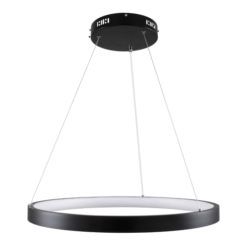 GLOBOSTAR® NEMESIS 61158 Μοντέρνο Κρεμαστό Φωτιστικό Οροφής LED 45W 5230lm 360° AC 220-240V IP20 Ρυθμιζόμενο Λευκό CCT με Χειριστήριο από 2700K έως 6000K Dimmable - Lumileds SMD Chip - Μαύρο Ματ - Μ60 x Π60 x Υ4cm - 3 Χρόνια Εγγύηση