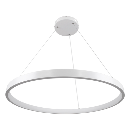 GLOBOSTAR® NEMESIS 61162 Μοντέρνο Κρεμαστό Φωτιστικό Οροφής LED 67W 7689lm 360° AC 220-240V IP20 Ρυθμιζόμενο Λευκό CCT με Χειριστήριο από 2700K έως 6000K Dimmable - Lumileds SMD Chip - Λευκό Ματ - Μ80 x Π80 x Υ4cm - 3 Χρόνια Εγγύηση