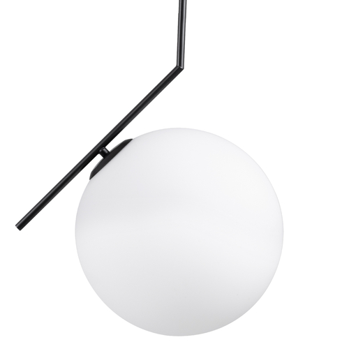 GLOBOSTAR® MONROE 00957 Μοντέρνο Κρεμαστό Φωτιστικό Οροφής με Ντουί 1 x E27 AC 220-240V IP20 - Μαύρο & Λευκό - Μ30 x Π30 x Υ75cm