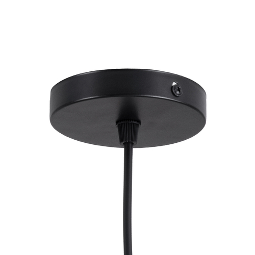 GLOBOSTAR® MONROE 00957 Μοντέρνο Κρεμαστό Φωτιστικό Οροφής με Ντουί 1 x E27 AC 220-240V IP20 - Μαύρο & Λευκό - Μ30 x Π30 x Υ75cm