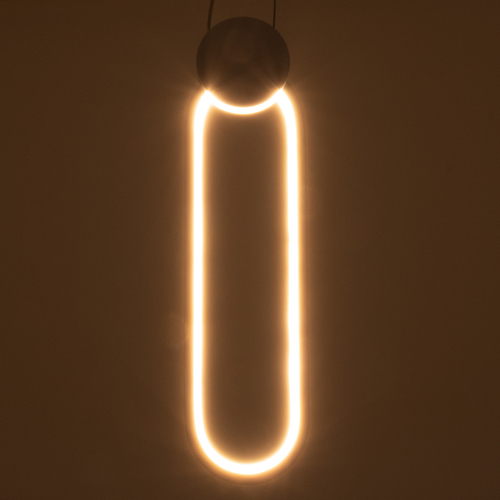 GLOBOSTAR® ILDI 61089 Μοντέρνο Κρεμαστό Φωτιστικό Οροφής LED 12W 1440lm 300° AC 220-240V IP20 Ρυθμιζόμενο Λευκό CCT με On/Off 2700K/4500K/6000K - Lumileds SMD Chip - Λευκό Ματ - Μ10 x Π2.3 x Υ38cm - 3 Χρόνια Εγγύηση