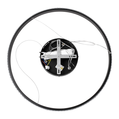 GLOBOSTAR® DIAMOND 61130 Μοντέρνο Κρεμαστό Φωτιστικό Οροφής LED 45W 5230lm 360° AC 220-240V IP20 Ρυθμιζόμενο Λευκό CCT με Χειριστήριο από 2700K έως 6000K Dimmable - Lumileds SMD Chip - Μαυρό Ματ - Μ60 x Π60 x Υ3cm - 3 Χρόνια Εγγύηση