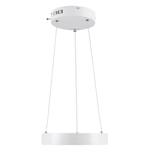 GLOBOSTAR® NEMESIS 61153 Μοντέρνο Κρεμαστό Φωτιστικό Οροφής LED 20W 2356lm 360° AC 220-240V IP20 Ρυθμιζόμενο Λευκό CCT με Χειριστήριο από 2700K έως 6000K Dimmable - Lumileds SMD Chip - Λευκό Ματ - Μ25 x Π25 x Υ4cm - 3 Χρόνια Εγγύηση