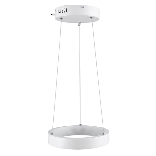 GLOBOSTAR® NEMESIS 61153 Μοντέρνο Κρεμαστό Φωτιστικό Οροφής LED 20W 2356lm 360° AC 220-240V IP20 Ρυθμιζόμενο Λευκό CCT με Χειριστήριο από 2700K έως 6000K Dimmable - Lumileds SMD Chip - Λευκό Ματ - Μ25 x Π25 x Υ4cm - 3 Χρόνια Εγγύηση