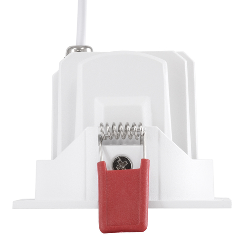 GLOBOSTAR® LEO-SQ 60289 Χωνευτό Κινούμενο Downlight Σποτ με Honeycomb Anti Glare Reflector LED 10W 1250lm 38° AC 220-240V IP20 Θερμό Λευκό 2700K - Bridgelux COB Chip & TÜV SÜD Driver - Λευκό & Μαύρο Ματ - Μ8.5 x Π8.5 x Υ6.6cm / Q7.5 x 7.5cm - 5 Χρόνια Εγγύηση