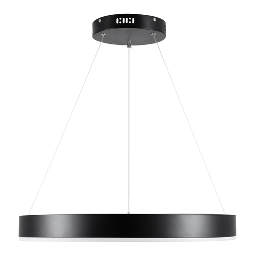 GLOBOSTAR® VENOM 61176 Μοντέρνο Κρεμαστό Φωτιστικό Οροφής LED 45W 5269lm 120° AC 220-240V IP20 Ρυθμιζόμενο Λευκό CCT με Χειριστήριο από 2700K έως 6000K Dimmable - Lumileds SMD Chip - Μαύρο Ματ - Μ60 x Π60 x Υ6.5cm - 3 Χρόνια Εγγύηση