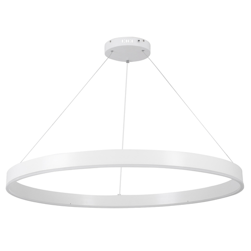 GLOBOSTAR® VENOM 61183 Μοντέρνο Κρεμαστό Φωτιστικό Οροφής LED 75W 8818lm 120° AC 220-240V IP20 Ρυθμιζόμενο Λευκό CCT με Χειριστήριο από 2700K έως 6000K Dimmable - Lumileds SMD Chip - Λευκό Ματ - Μ100 x Π100 x Υ6.5cm - 3 Χρόνια Εγγύηση