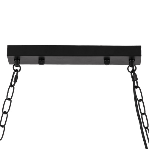 GLOBOSTAR® VIKING 00607 Vintage Κρεμαστό Φωτιστικό Οροφής με Ντουί 10 x E27 AC 220-240V IP20 - Καφε & Μπεζ - Μ108 x Π11 x Υ220cm