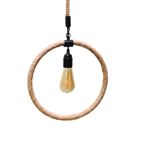 GLOBOSTAR® MALVERN 10001239 Vintage Κρεμαστό Φωτιστικό Οροφής με Ντουί 1 x E27 AC 220-240V IP20 - Μαύρο & Μπεζ - Μ34 x Π22 x Υ34cm