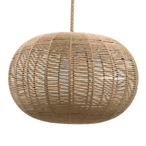 GLOBOSTAR® MANDALA 00732 Boho Κρεμαστό Φωτιστικό Οροφής με Ντουί 1 x E27 AC 220-240V IP20 - Μπεζ - Μ80 x Π80 x Υ60cm