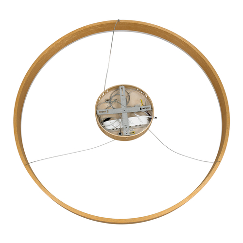 GLOBOSTAR® VENOM 61181 Μοντέρνο Κρεμαστό Φωτιστικό Οροφής LED 67W 7863lm 120° AC 220-240V IP20 Ρυθμιζόμενο Λευκό CCT με Χειριστήριο από 2700K έως 6000K Dimmable - Lumileds SMD Chip - Χρυσό Βούρτσας - Μ80 x Π80 x Υ6.5cm - 3 Χρόνια Εγγύηση