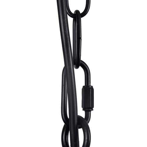 GLOBOSTAR® PENNSYLVANIA 00541 Vintage Κρεμαστό Φωτιστικό Οροφής με Ντουί 6 x E14 AC 220-240V IP20 - Μαύρο & Μπεζ - Μ64 x Π64 x Υ63cm