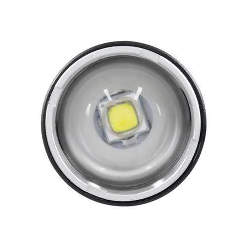 GloboStar® 79029 Φορητός Φακός Χειρός Επαναφορτιζόμενος LED CREE XM-L2 T6 10W 1000lm Zoom 1° έως 60° Μοιρών με 1 x 18650 Μπαταρία 1200mAh USB 2.0 Πτυσσόμενος & 3 Modes Power Bank Αδιάβροχο IP54 Ψυχρό Λευκό 6000K