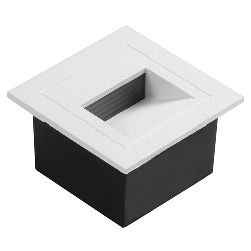 GLOBOSTAR® STEP-MINA 90626 Χωνευτό Αρχιτεκτονικό Φωτιστικό Διαδρόμου/Σκαλοπατιού LED 3W 330lm 30° DC 24V Αδιάβροχο IP65 Θερμό Λευκό 2700K Dimmable - Μαύρο & Λευκό - Μ8.3 x Π8.3 x Υ5cm / Μ6.6 x Π6.6cm - 3 Χρόνια Εγγύηση