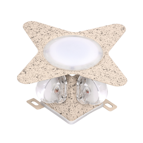 GLOBOSTAR® WALLLIGHT-CINA 90659 Μοντέρνο Φωτιστικό Τοίχου - Απλίκα LED 10W 1100lm 10° AC 220-240V Αδιάβροχο IP65 Πολύχρωμο RGB - CREE COB Chip & TÜV SÜD Driver - Μπεζ - Μ18.5 x Π18.5 x Υ8.5cm - 3 Χρόνια Εγγύηση