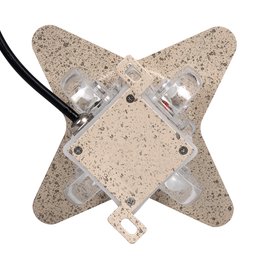 GLOBOSTAR® WALLLIGHT-CINA 90659 Μοντέρνο Φωτιστικό Τοίχου - Απλίκα LED 10W 1100lm 10° AC 220-240V Αδιάβροχο IP65 Πολύχρωμο RGB - CREE COB Chip & TÜV SÜD Driver - Μπεζ - Μ18.5 x Π18.5 x Υ8.5cm - 3 Χρόνια Εγγύηση