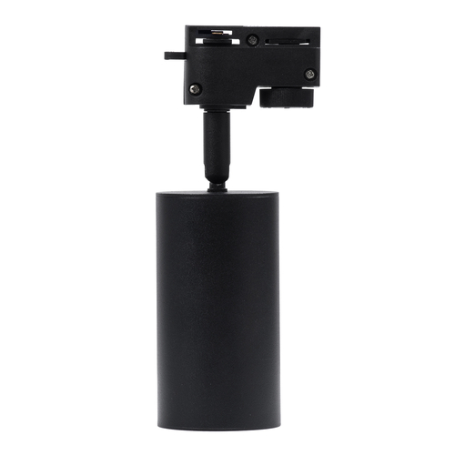 GLOBOSTAR® LEO 60353 Κινούμενο Φωτιστικό Σποτ Ράγας με Ντουί 1 x GU10 AC 220-240V IP20 - Μαύρο Ματ - Μ6 x Π6 x Υ19cm