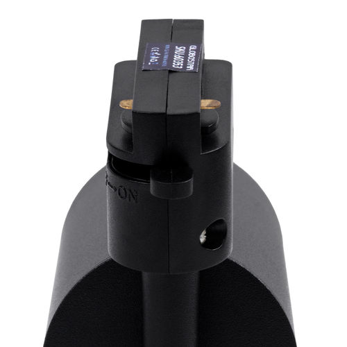 GLOBOSTAR® LEO 60353 Κινούμενο Φωτιστικό Σποτ Ράγας με Ντουί 1 x GU10 AC 220-240V IP20 - Μαύρο Ματ - Μ6 x Π6 x Υ19cm