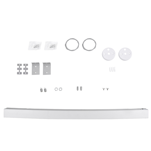 GLOBOSTAR® ORION 61031-P Μοντέρνο Γραμμικό Κρεμαστό Φωτιστικό Οροφής LED 72W 8600lm 120° AC 220-240V IP20 Ρυθμιζόμενο Λευκό CCT με Χειριστήριο από 2700K έως 6000K Dimmable - Lumileds SMD Chip - Λευκό Ματ - Μ120 x Π5.5 x Υ7cm - 3 Χρόνια Εγγύηση