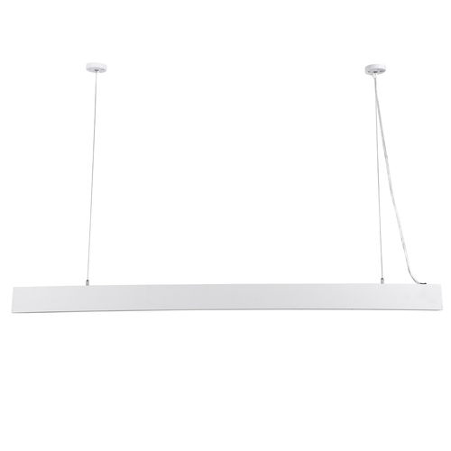 GLOBOSTAR® ORION 61031-P Μοντέρνο Γραμμικό Κρεμαστό Φωτιστικό Οροφής LED 72W 8600lm 120° AC 220-240V IP20 Ρυθμιζόμενο Λευκό CCT με Χειριστήριο από 2700K έως 6000K Dimmable - Lumileds SMD Chip - Λευκό Ματ - Μ120 x Π5.5 x Υ7cm - 3 Χρόνια Εγγύηση