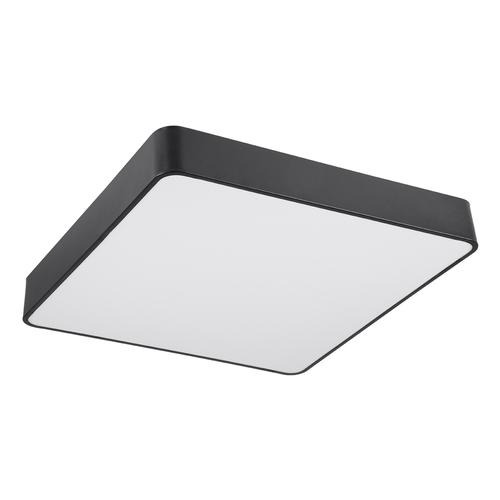 GLOBOSTAR® KAMALA 61208-P Μοντέρνο Κρεμαστό Φωτιστικό Οροφής LED 75W 8625lm 120° AC 220-240V IP20 Ρυθμιζόμενο Λευκό CCT με Χειριστήριο από 2700K έως 6000K Dimmable - Lumileds SMD Chip - Μαύρο Ματ - Μ60 x Π60 x Υ8cm - 3 Χρόνια Εγγύηση