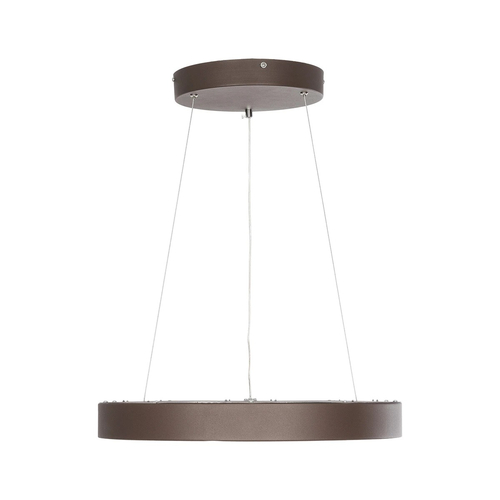 GLOBOSTAR® SALEM 61244 Μοντέρνο Κρεμαστό Φωτιστικό Οροφής LED 75W 8625lm 120° AC 220-240V IP20 Ρυθμιζόμενο Λευκό CCT με Χειριστήριο από 2700K έως 6000K Dimmable - Lumileds SMD Chip - Χάλκινο & Καφέ - Μ45 x Π45 x Υ7cm - 3 Χρόνια Εγγύηση