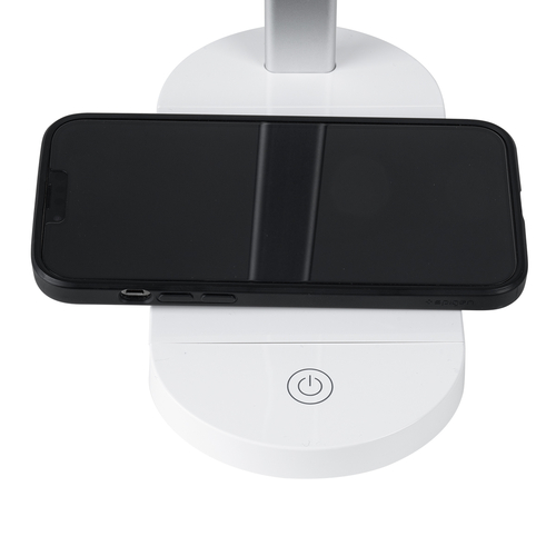 GloboStar® 76531 Επιτραπέζιο Φωτιστικό Πορτατίφ LED 5W 500lm 180° DC 5V IP20 CCT Θερμό Λευκό 2700K - Φυσικό Λευκό 4500K - Ψυχρό Λευκό 6000K Dimmable Λευκό Αλουμίνιο - Μ25 x Π10.5 x Υ35.5cm - 2 Xρόνια Εγγύηση