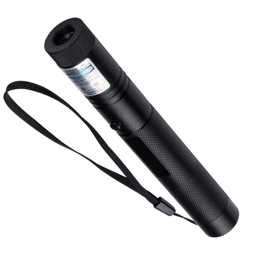 GloboStar® 78998 Φορητό Επαναφορτιζόμενο Laser Pointer 5mW Class 3 DOT Zoom με Extra Κεφαλή για Dot Effects με Μπαταρία 18650 Li-ion 4800mAh & Φορτιστή - UV 405nm Φ2.2 x Υ15cm