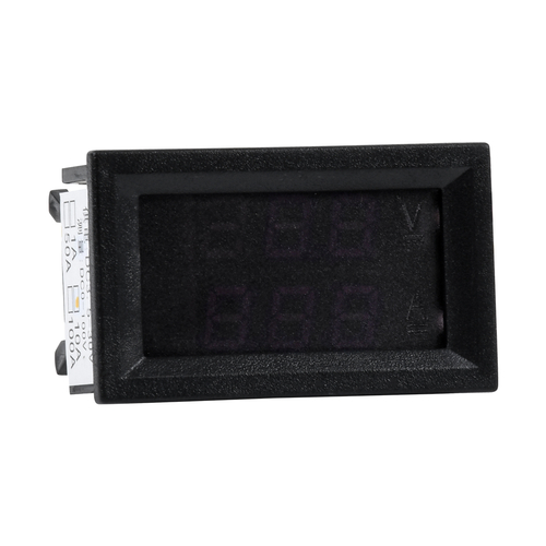 GLOBOSTAR® VOLTAMPERE 79988 Ψηφιακό Όργανο Μέτρησης Τάσης Βολτόμετρο από DC 0 έως 100V & Αμπερόμετρο από 0 έως 9.99A με Οθόνη LED IP20 Κόκκινο & Πορτοκαλί - Μ5 x Π1.5 x Υ3cm - 2 Χρόνια Εγγύηση