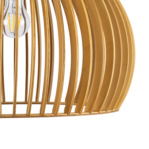 GLOBOSTAR® SCANDINAVIA 01699 Boho Κρεμαστό Φωτιστικό Οροφής με Ντουί 1 x E27 AC 220-240V IP20 - Μπεζ - Μ44 x Π44 x Υ28cm