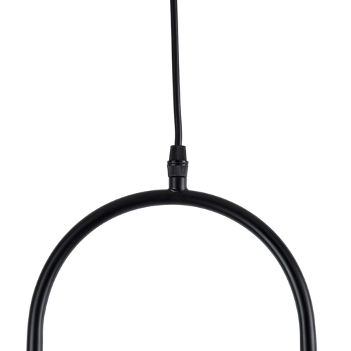 GLOBOSTAR® HAMBURG 00591 Μοντέρνο Κρεμαστό Φωτιστικό Οροφής με Ντουί 1 x E14 AC 220-240V IP20 - Μαύρο & Λευκό - Μ25 x Π20 x Υ50cm