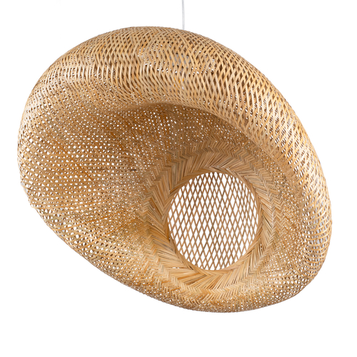 GLOBOSTAR® CARIBBEAN 01784 Μοντέρνο Κρεμαστό Φωτιστικό Οροφής με Ντουί 1 x E27 AC 220-240V IP20 - Μπεζ - Μ80 x Π80 x Υ35cm