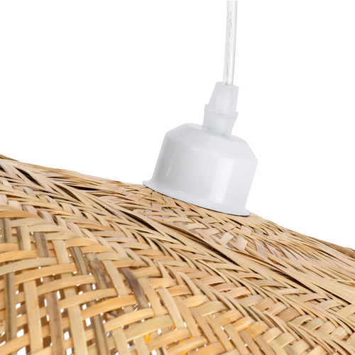 GLOBOSTAR® CARIBBEAN 01784 Μοντέρνο Κρεμαστό Φωτιστικό Οροφής με Ντουί 1 x E27 AC 220-240V IP20 - Μπεζ - Μ80 x Π80 x Υ35cm