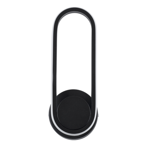 GLOBOSTAR® DALLAS 61345 Μοντέρνο Φωτιστικό Τοίχου - Απλίκα LED 12W 1440lm 360° AC 220-240V IP20 Ρυθμιζόμενο Λευκό CCT με On/Off 2700K/4500K/6000K - Lumileds SMD Chip - Μαύρο Ματ - Μ12 x Π6.5 x Υ32cm - 3 Χρόνια Εγγύηση