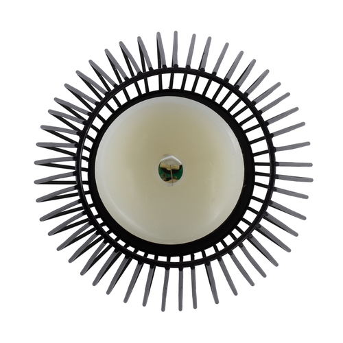 GloboStar® CANDLE 76493 Διακοσμητικό Realistic Κερί με LED Εφέ Κινούμενης Φλόγας - Μπαταρίας 2 x AA (Δεν Συμπεριλαμβάνονται) & Ασύρματο Χειριστήριο IR Θερμό Λευκό 2700K Dimmable Μαύρο Φ14 x Υ16cm