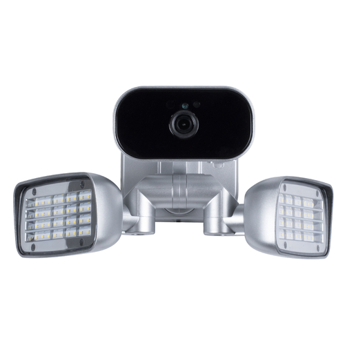 GloboStar® 86045 Αυτόνομος Ηλιακός Προβολέας LED SMD 24W 1200lm με IP Camera 1080P 2MP 4G SIM CARD WiFi 150° Ενσωματωμένη Μπαταρία 3200mAh Φωτοβολταϊκό Πάνελ Αισθητήρα Ημέρας-Νύχτας & Ρύθμιση Χρόνου Ανάμματος Αδιάβροχος IP66 Ψυχρό Λευκό 6000K - Ασημί
