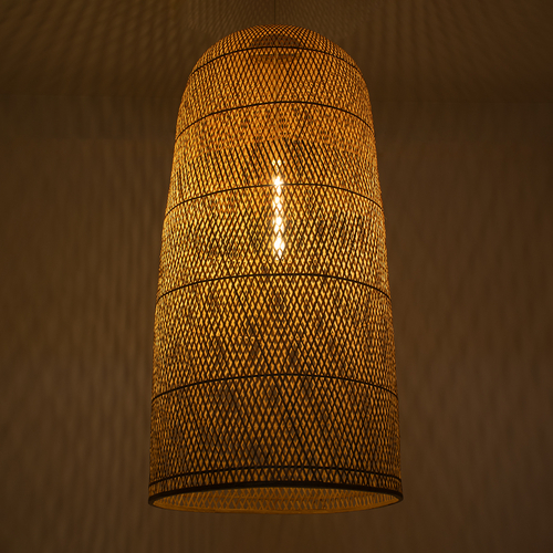 GLOBOSTAR® CALERO 00670 Boho Κρεμαστό Φωτιστικό Οροφής με Ντουί 1 x E27 AC 220-240V IP20 - Μπεζ - Μ60 x Π60 x Y120cm