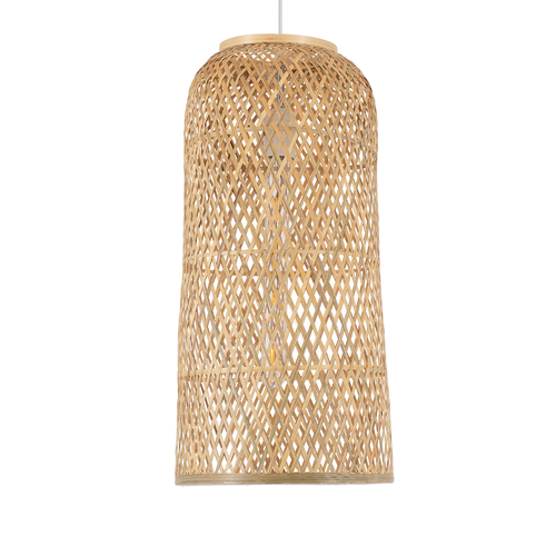 GLOBOSTAR® CALERO 01710 Boho Κρεμαστό Φωτιστικό Οροφής με Ντουί 1 x E27 AC 220-240V IP20 - Μπεζ - Μ25 x Π25 x Υ50cm