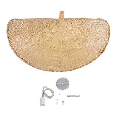 GLOBOSTAR® CUBA 01769 Boho Κρεμαστό Φωτιστικό Οροφής με Ντουί 1 x E27 AC 220-240V IP20 - Μπεζ - Μ100 x Π100 x Υ55cm