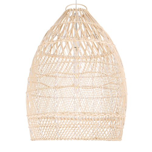 GLOBOSTAR® MALIBU 01810 Boho Κρεμαστό Φωτιστικό Οροφής με Ντουί 1 x E27 AC 220-240V IP20 - Μπεζ - Μ57 x Π57 x Υ75cm