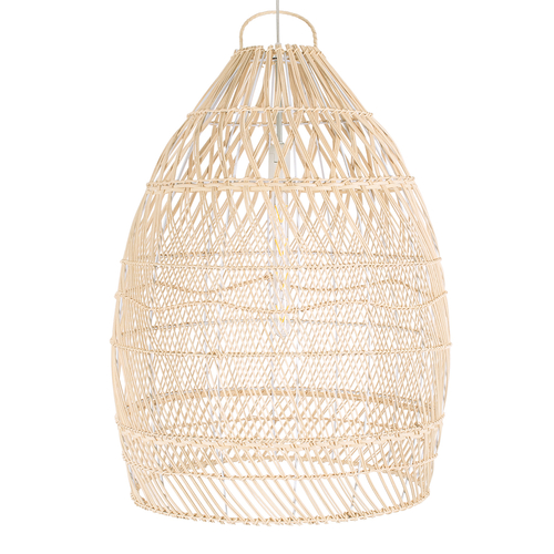 GLOBOSTAR® MALIBU 01810 Boho Κρεμαστό Φωτιστικό Οροφής με Ντουί 1 x E27 AC 220-240V IP20 - Μπεζ - Μ57 x Π57 x Υ75cm