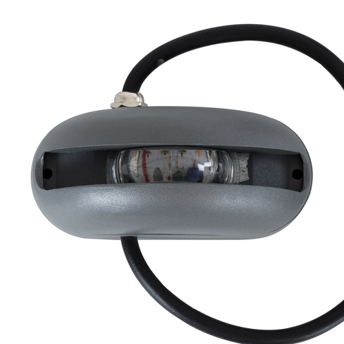 GLOBOSTAR® WINDOWCURBA 90112 Φωτιστικό Ανάδειξης Παραθύρων LED 6W 480lm 3° x 262° DC 24V Αδιάβροχο IP65 Πολύχρωμο RGB Dimmable DMX512 - CREE XPE Chip - Γκρι Ανθρακί - Μ12 x Π5.3 x Υ6.5cm - 3 Χρόνια Εγγύηση