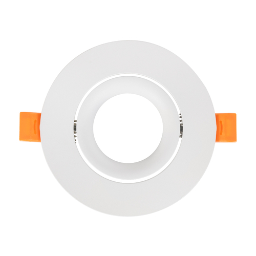 GLOBOSTAR® OMEGA 60634 Χωνευτή Κινούμενη Βάση για Σποτ MR16 με Ντουί GU10/GU5.3 IP20 - Λευκό - Μ10.5 x Π10.5 x Υ2.2cm / Q7.1cm